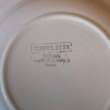 Set of 6 hollow plates old DIGOUIN model 'Chives'