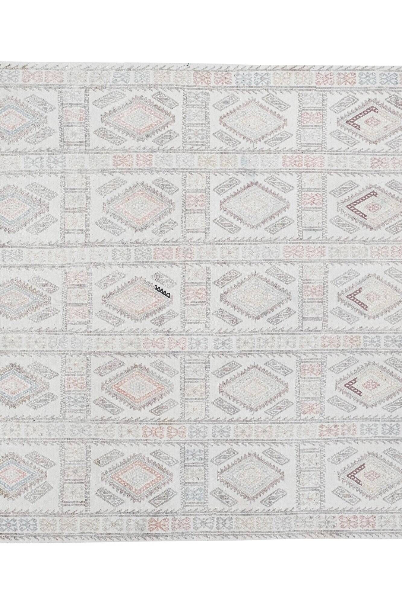 Vintage Turkish kilim, handwoven, 156x216 cm.