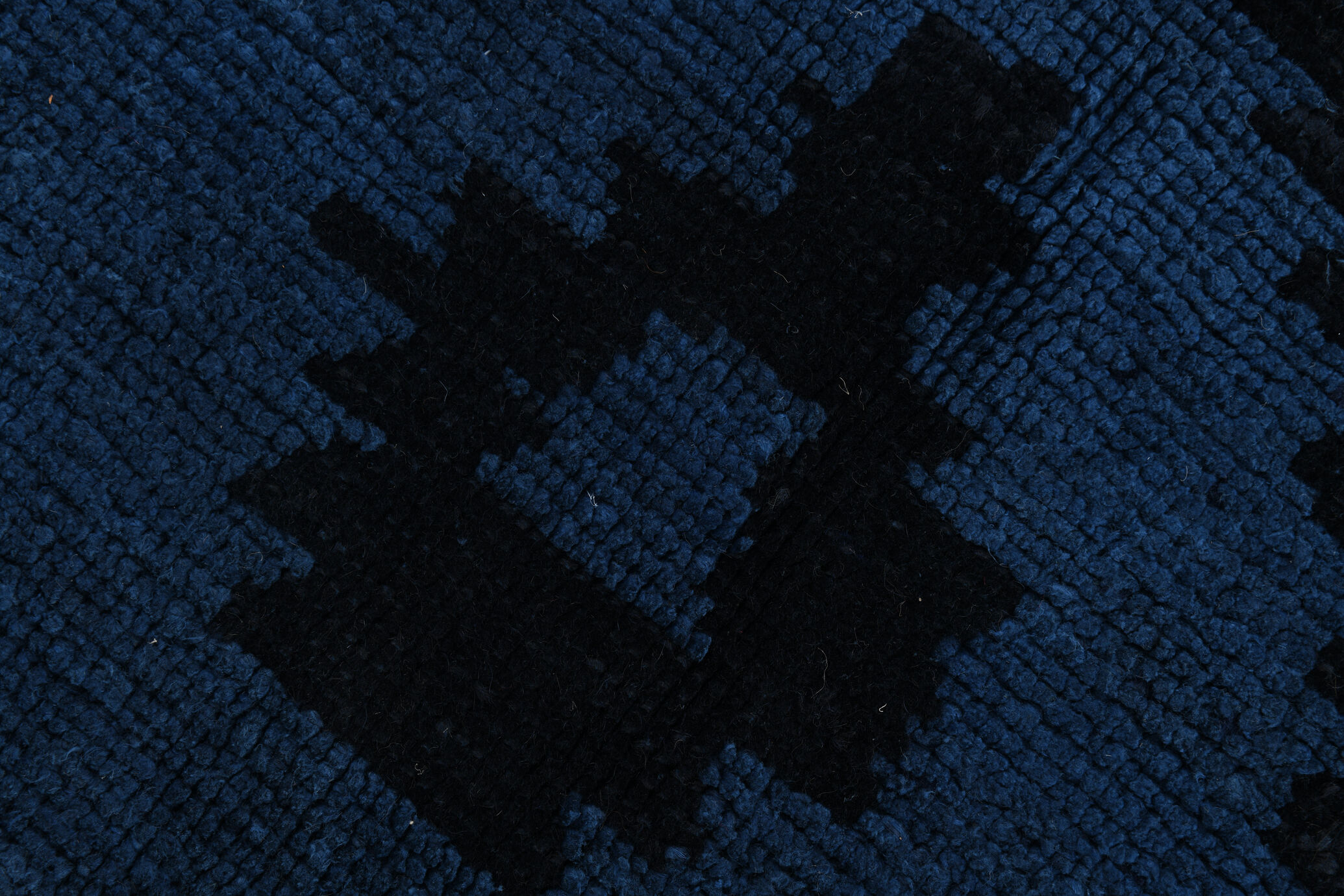 Navy Blue Hemp Carpet Rug,293x219Cm