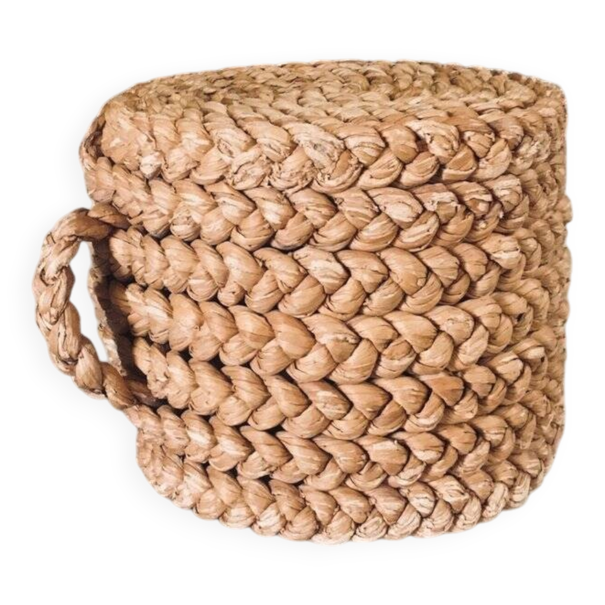French Mediterranean Low Rope Stool by Audoux Minet, 1940s