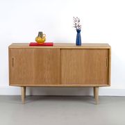 Danish Oak Sideboard by Carlo Jensen for Hundevad & Co., 1960s