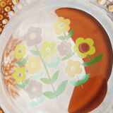 Assiette creuse fleurs tulowice vintage
