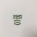 12 White Limoges porcelain dessert plates - Philippe Deshoulieres