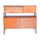 Restored Teak 1960s Nathan High Sideboard Cabinet