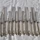 12 antique knives - Silversmith A Frenais Paris - 6 large & 6 small