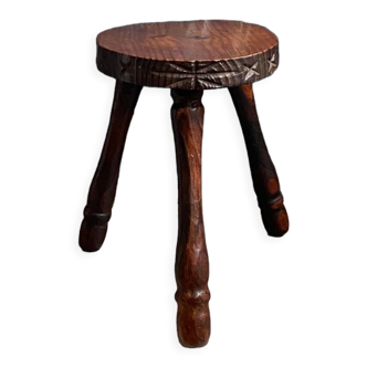 Vintage tripod stool