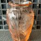 Vase Rosaline en verre moule rose