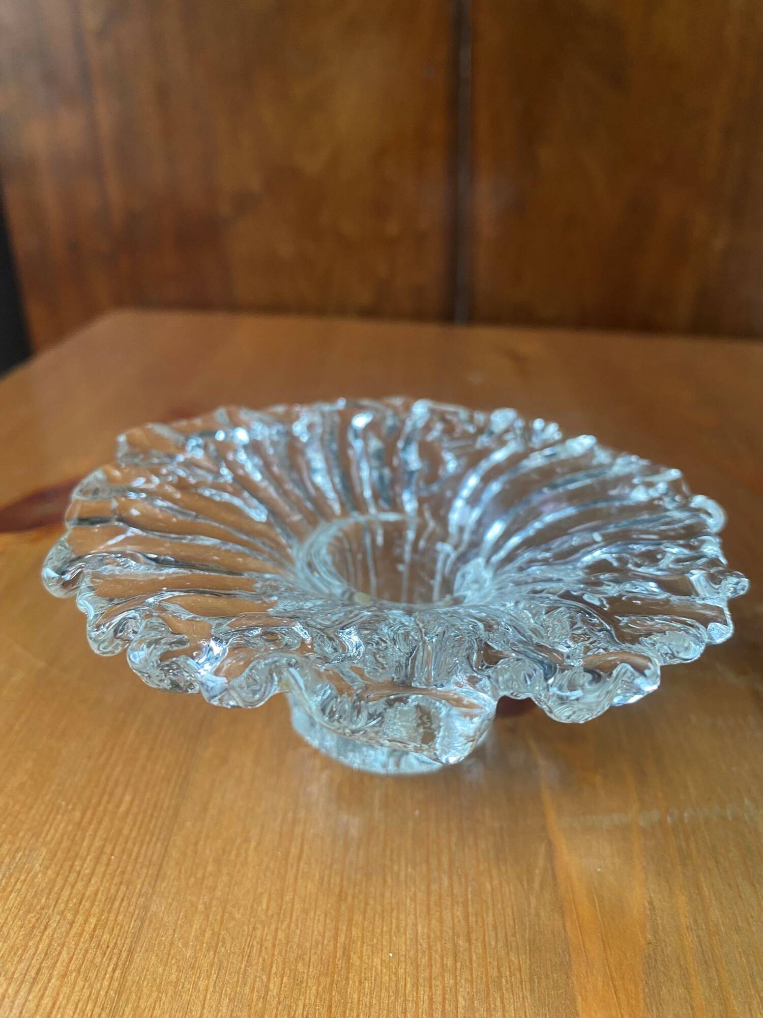 Pair of vintage Scandinavian sunflower candlesticks from the 70s