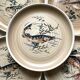 Flat plates Sarreguemines Fish Granville