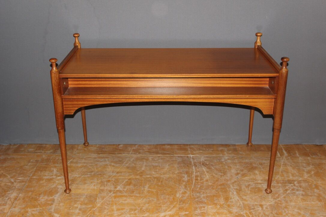 Flat Desk Three Drawers And Lacquer Maison Gauthier Around 1960