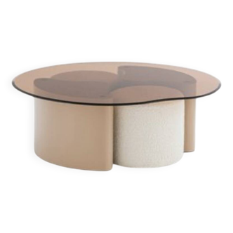 Très belle table basse verre teinté design