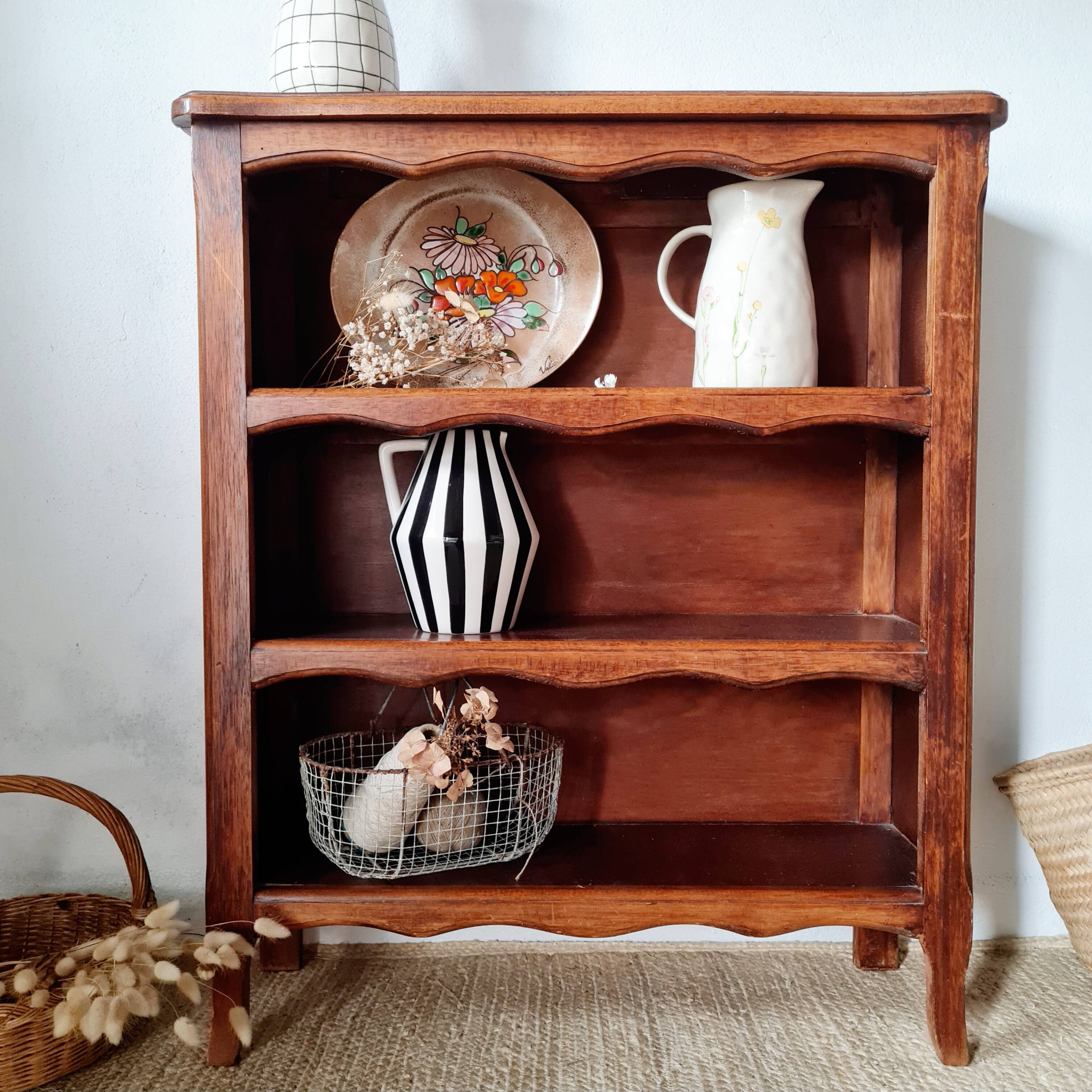 Etagère ancienne - bibus en bois ancien