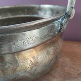 Old brass cache pot
