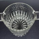 Seau à glace vintage en cristal taillé