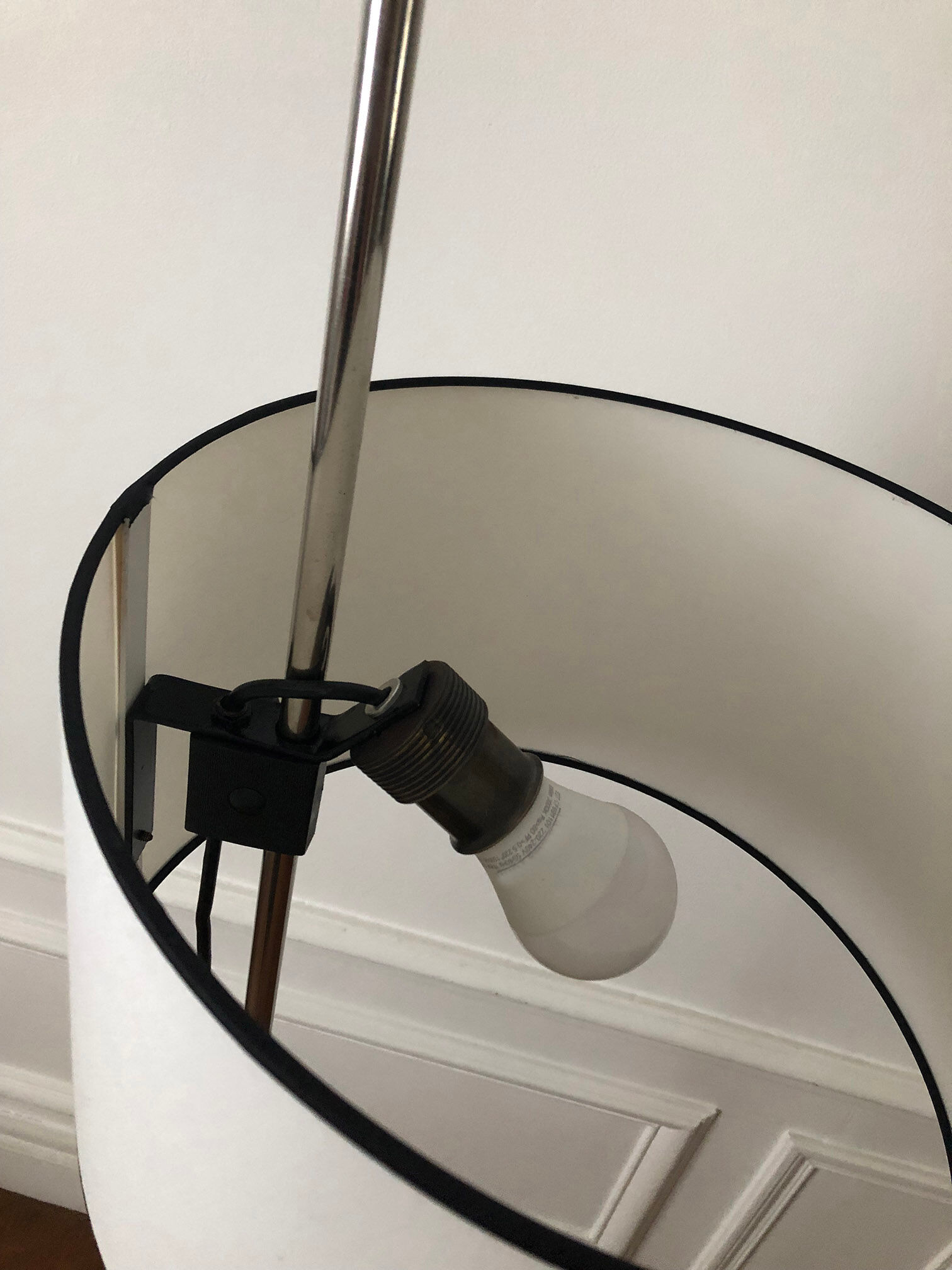 E-reader, German sliding floor lamp 1970