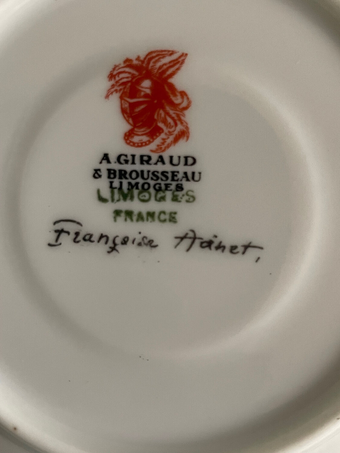 Vintage Limoges Porcelain Coffee Cups – Françoise Adnet “Black Coral”