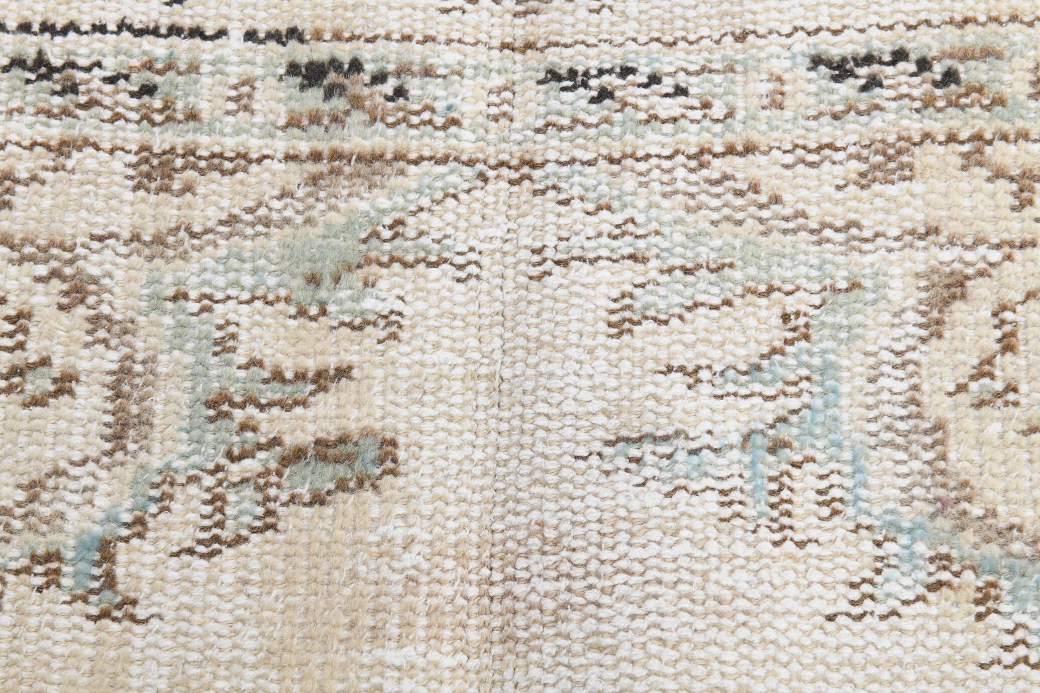 6x9 classic brown & beige vintage rug, 153x272cm