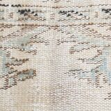 6x9 classic brown & beige vintage rug, 153x272cm