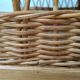 Paire de chevets bois et rotin