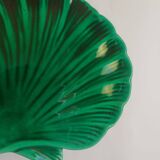Petit plat coquille vert ancienne vintage