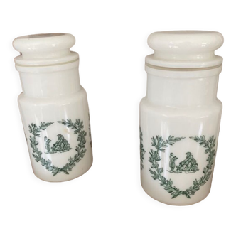 Pair of pharmacy jars