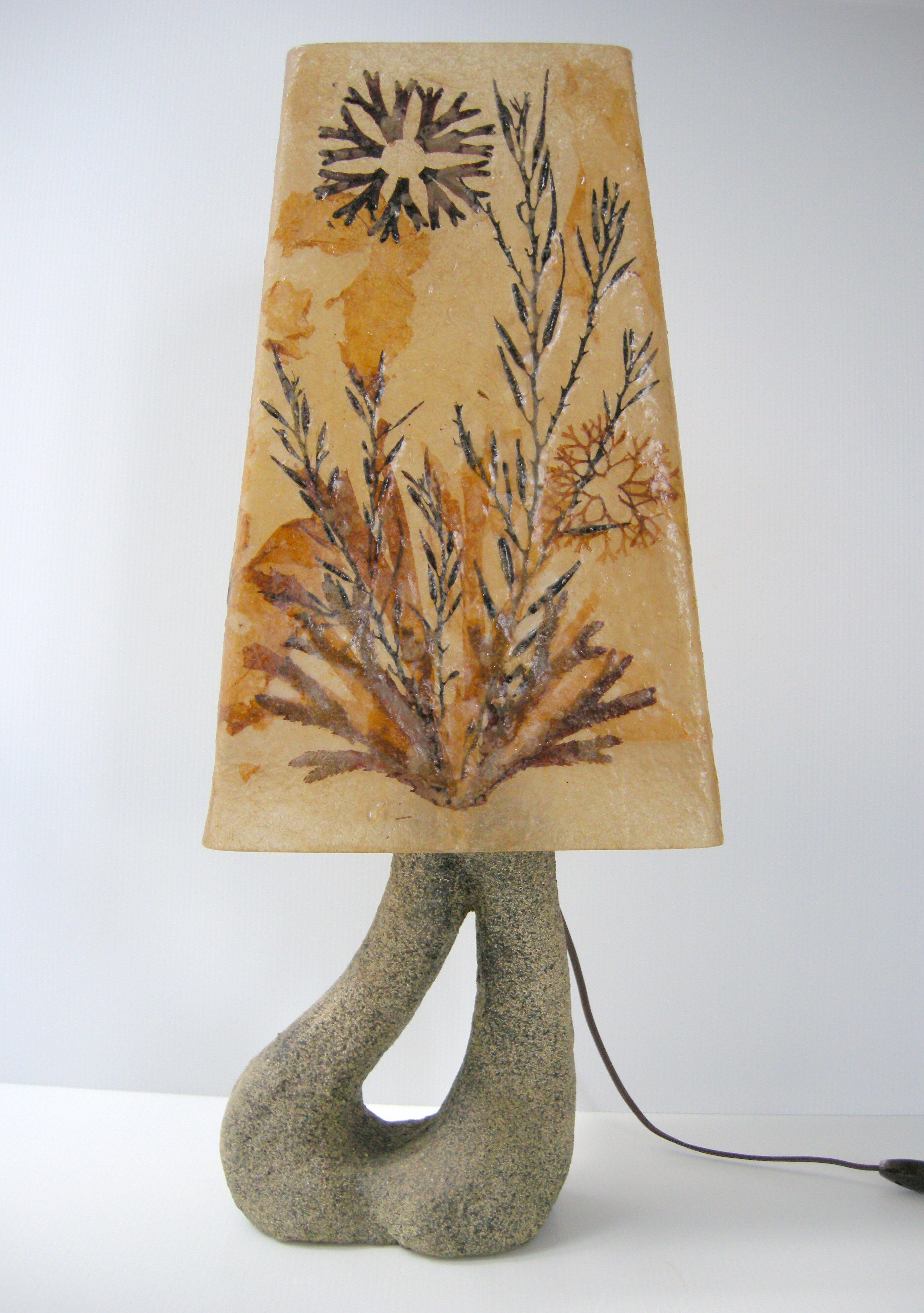 Stone & resin lamp 1970