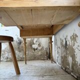 Blonde walnut desk and pine top 1900