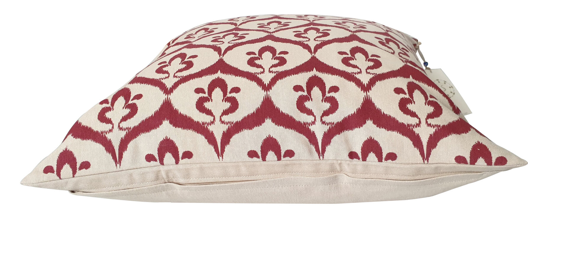 Ottoman cushion cover style ikat beige / garnet - 50 x 50