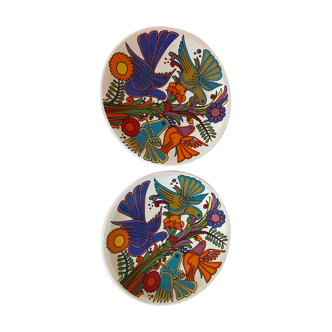Pair of vintage Acapulco Villeroy and Bosch plates