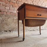 Piece of furniture with scandinavian teak sewing 1950