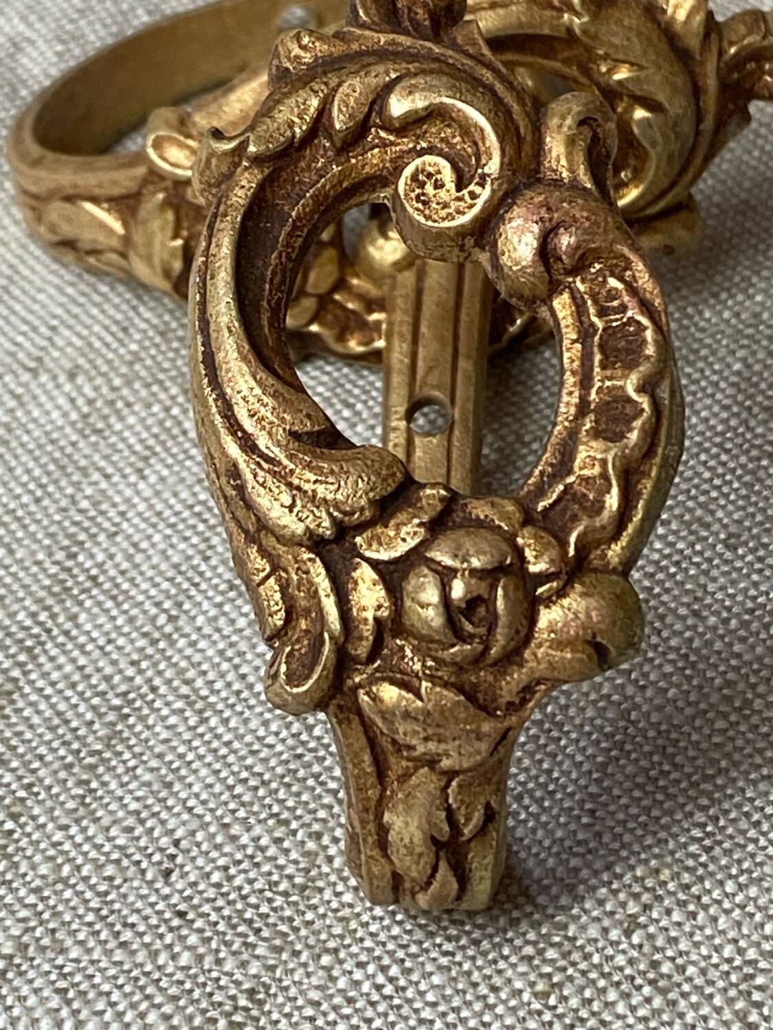 Louis XV style bronze coat hooks