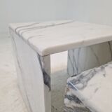 Set of 3 Italian Marble Nesting Tables, 1980s