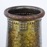 Paire de Vase Galvanoplastie Art Nouveau Laiton - France