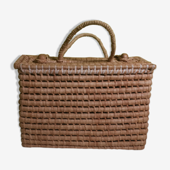 Panier tressé vintage