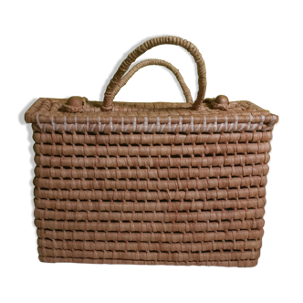 Vintage braided basket