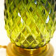 Pineapple lamp brass glass 60s