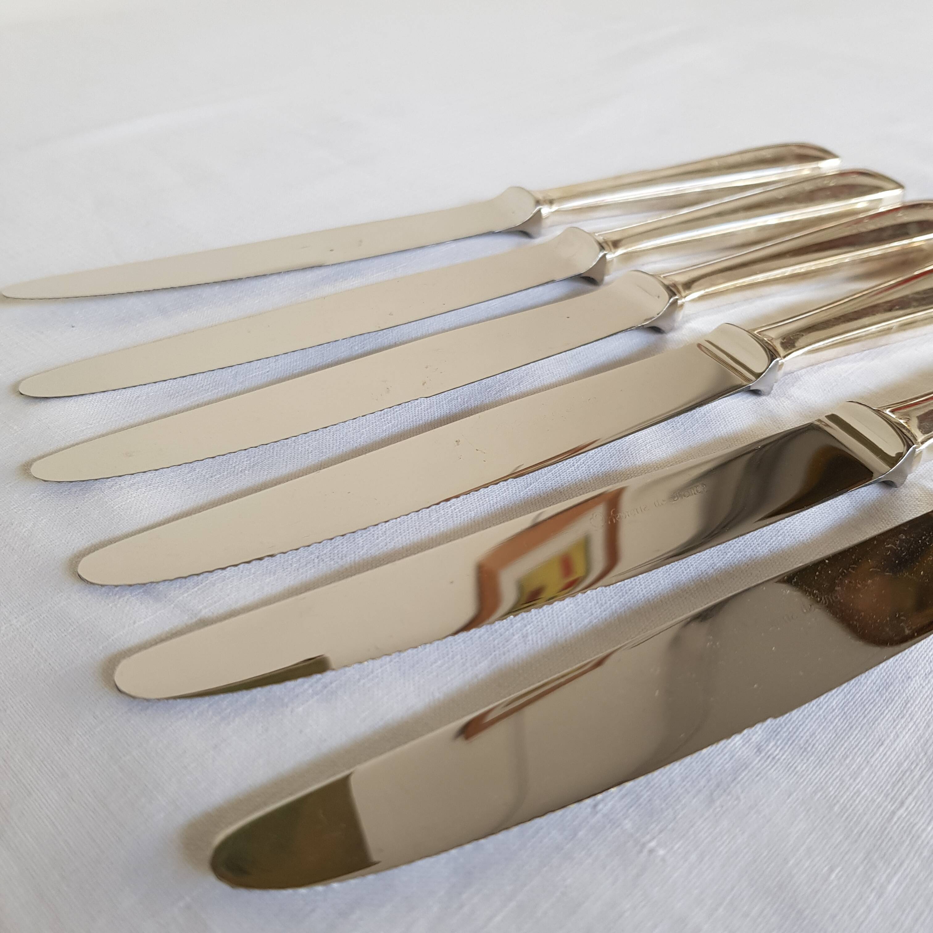 Knives Goldsmith of France silver metal
