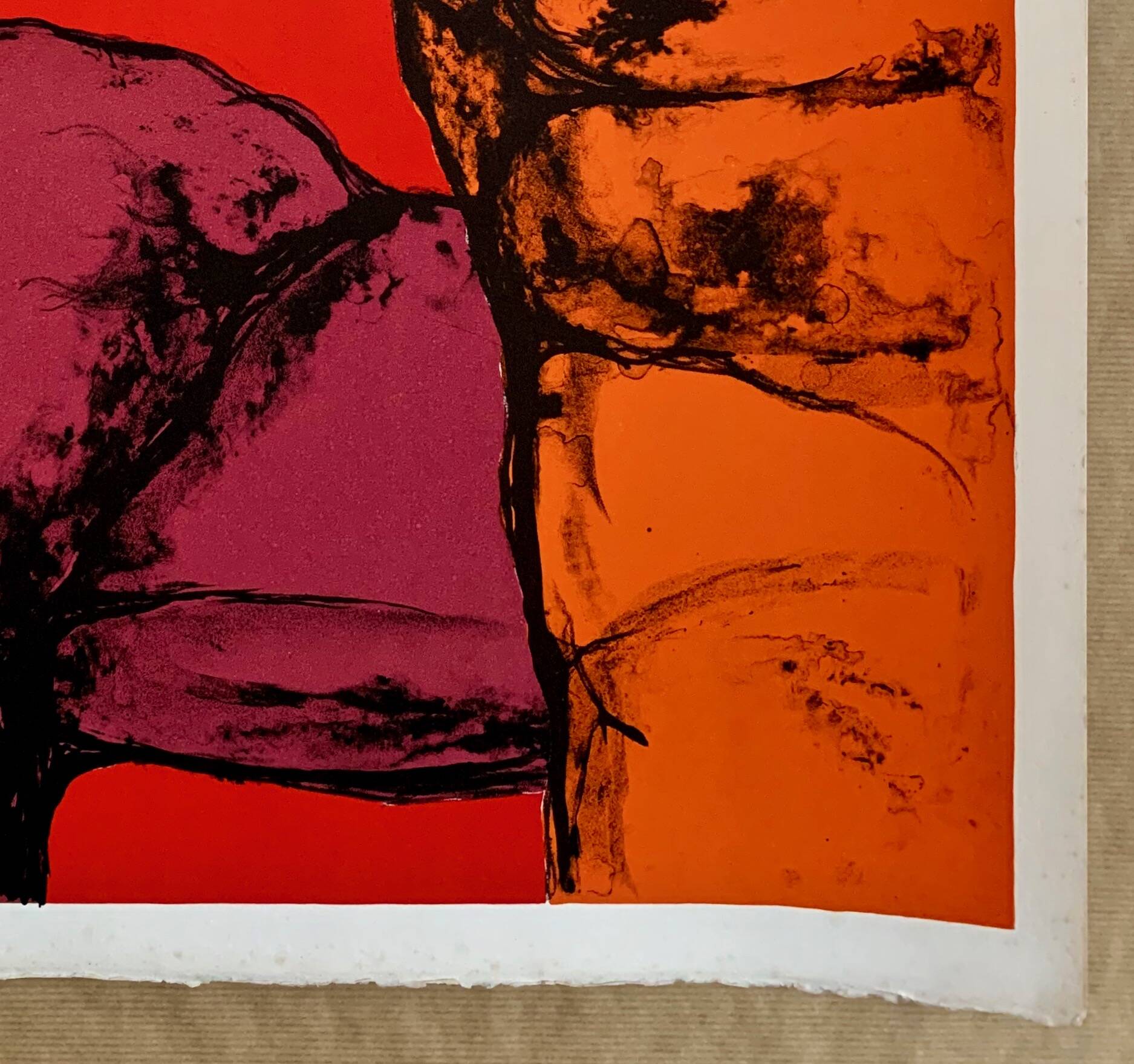 Lithographie originale Maurice Legendre — « Deux Torses » (circa  60–70)