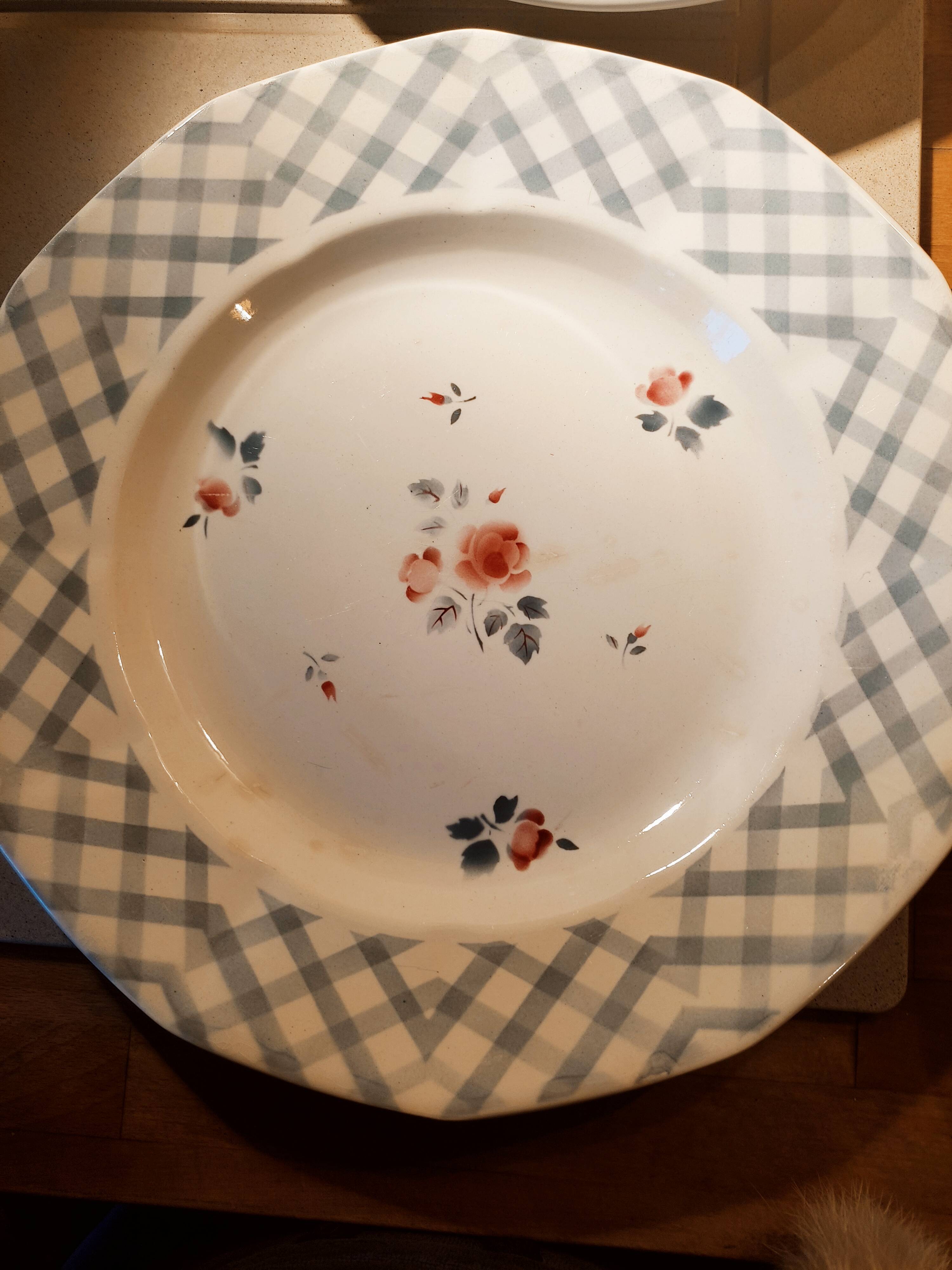 Duo of dishes Digoin Sarreguemines Bastia