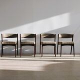 vintage set of 4 danish dining chairs