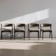 vintage set of 4 danish dining chairs