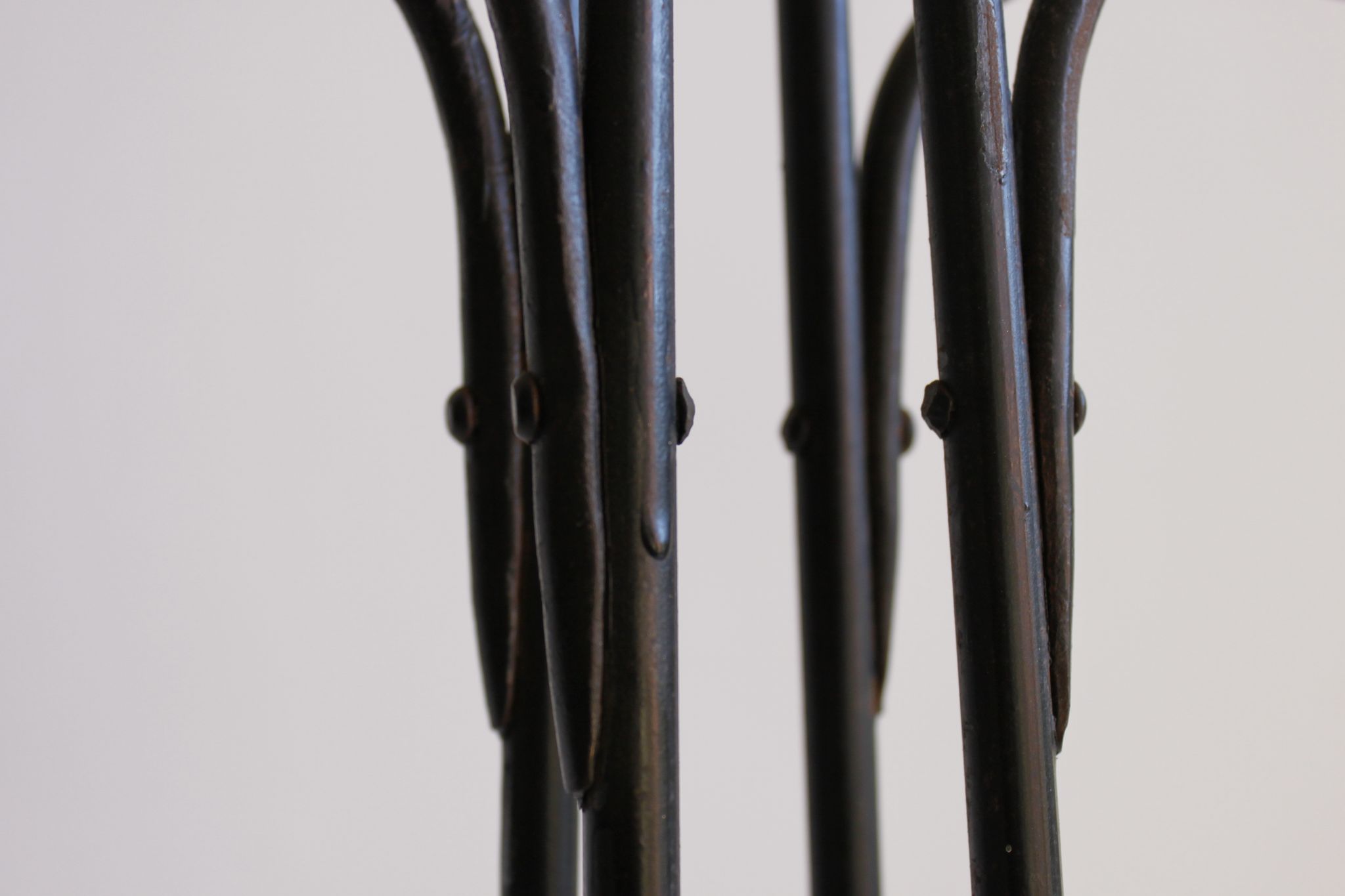 Large Wrought Iron Floor Candelabra, 1950s