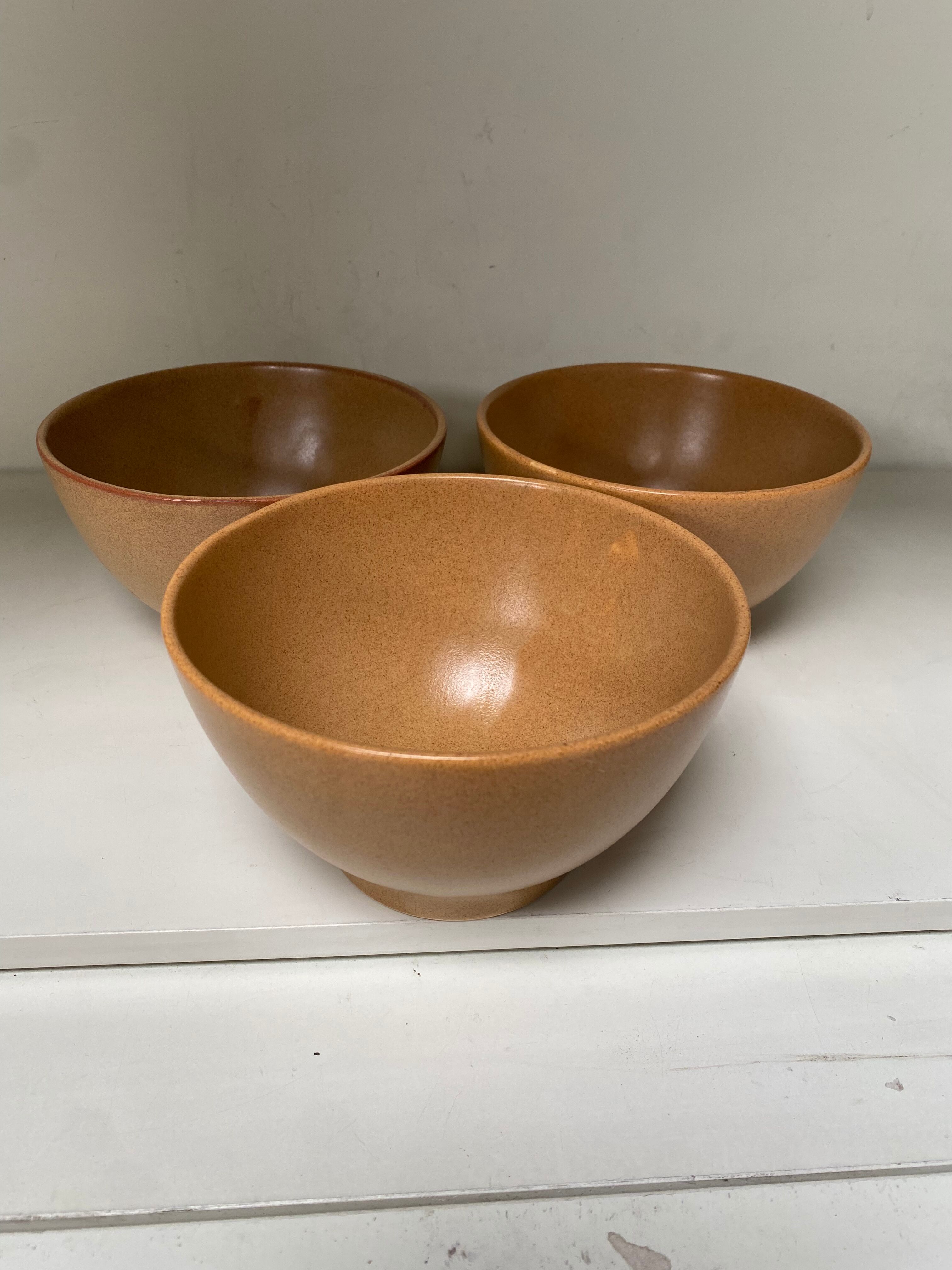 Set of 3 stoneware bowls