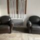CLUB armchair. Leather.