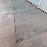 Pair of glass bedside tables or sofa tips