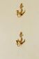 Pair of vintage Swedish brass wall lights
