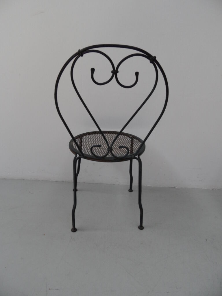 Vintage metal garden chairs