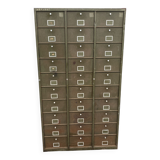 Military metal cabinet with hinged door