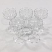 Art deco crystal glass service