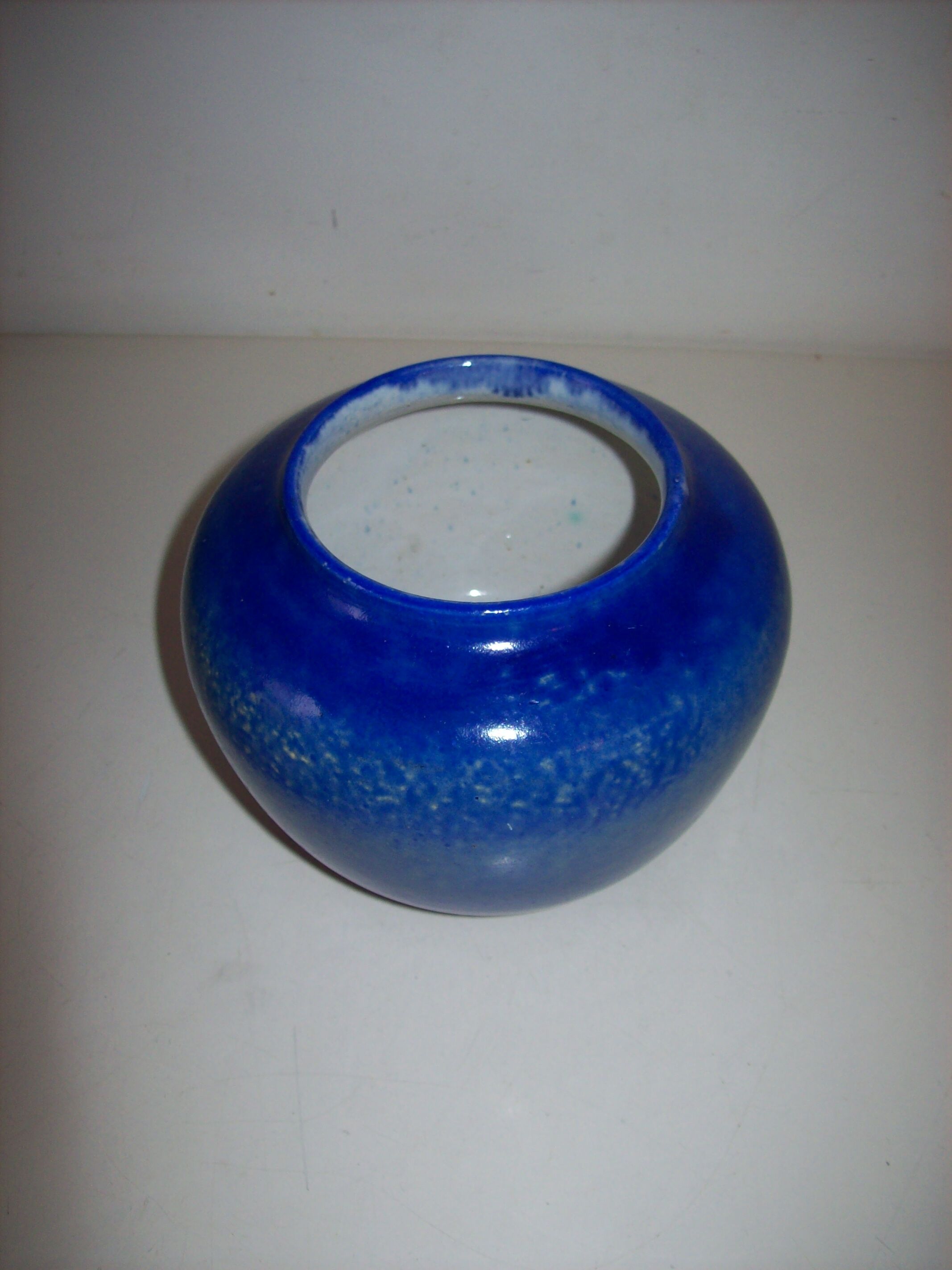 Art deco ball vase signed